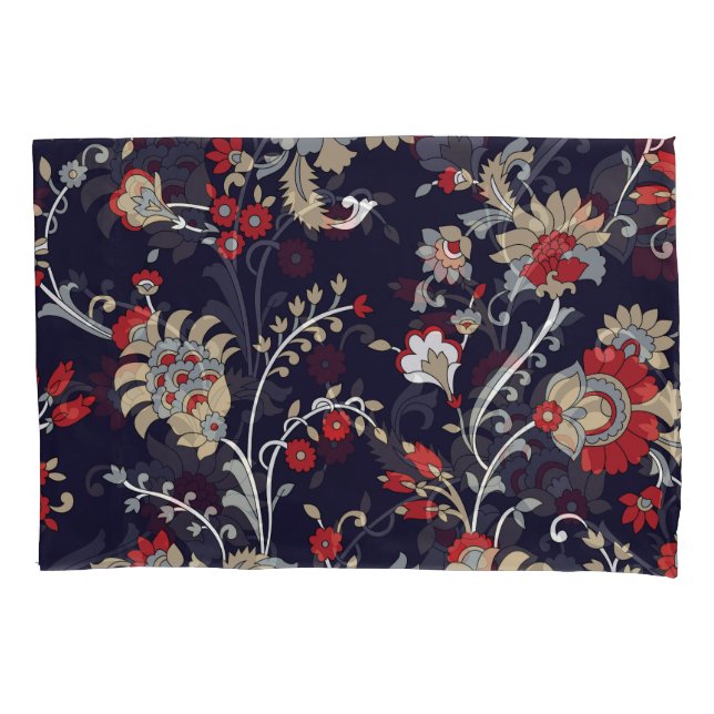paisley indiano, fundo marinho, tradicional. (Frente)