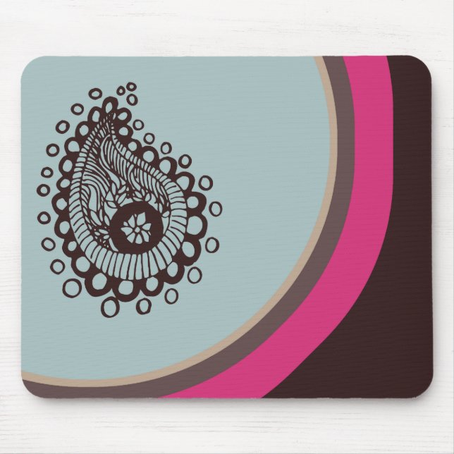 Paisley moderno Mousepad (Frente)