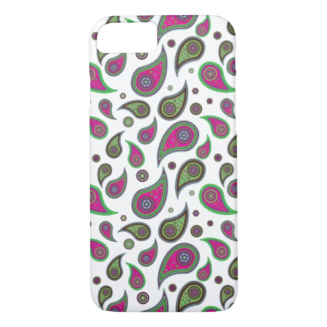 Paisley Pattern iPhone 7 Capas (Verso)