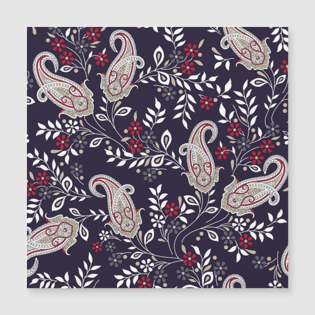 Paisley tradicional indiano, padrão perfeito. (Frente)