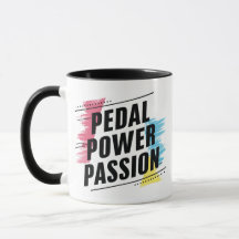 Paixão de Energia Pedal, canecas de ciclismo