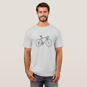 Paixão retro que compete o t-shirt da bicicleta