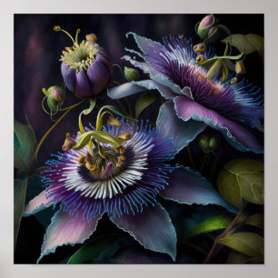 Paixão Roxa Flores Impressão
