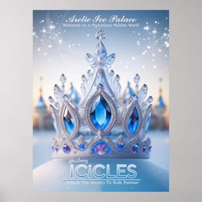 Palácio de gelo do Ártico/icicles Poster (Frente)