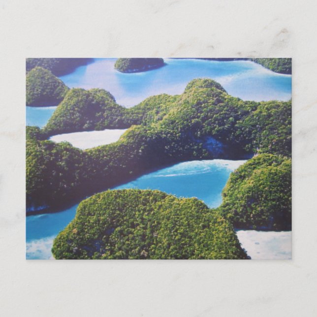 Palau de atol de pacífico cartão postal (Frente)