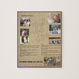 Palavra Cruzada Personalizável - Quebra-cabeça de 