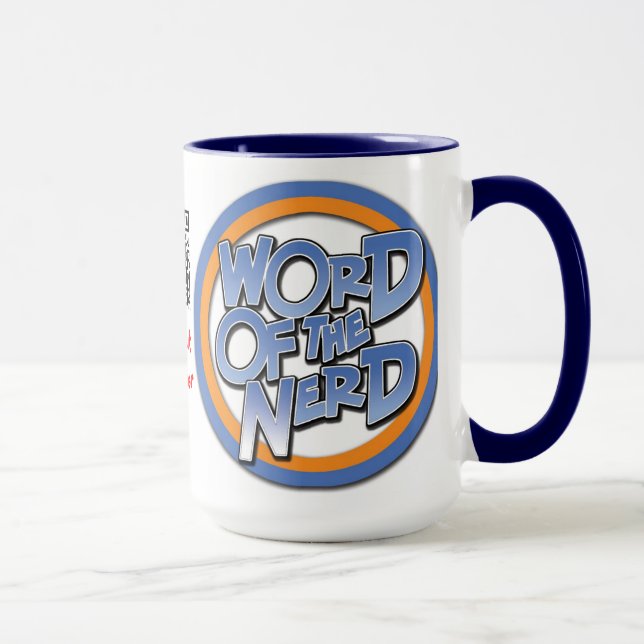 Palavra de luxe da caneca do nerd 15oz (Direita)