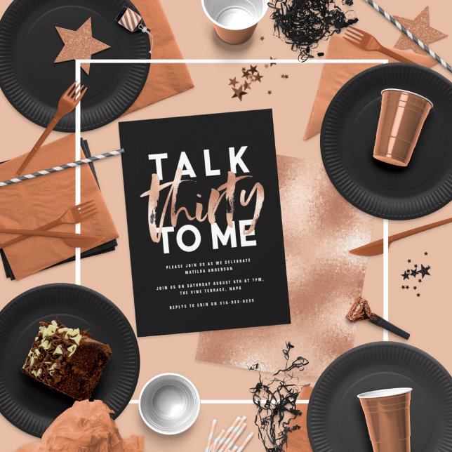 Palavra de rosa dourada 30 com mínima tipografia m (Criador carregado)