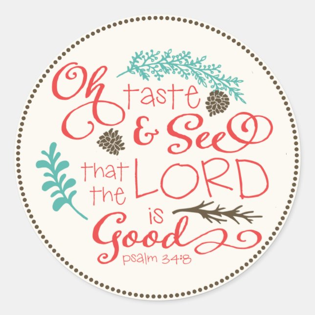 Palavra e veja o adesivo de scripts / marfim (Frente)