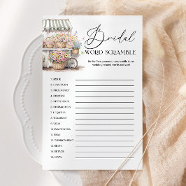 Palavra Scramble Do Jogo De Chá de panela De Merca