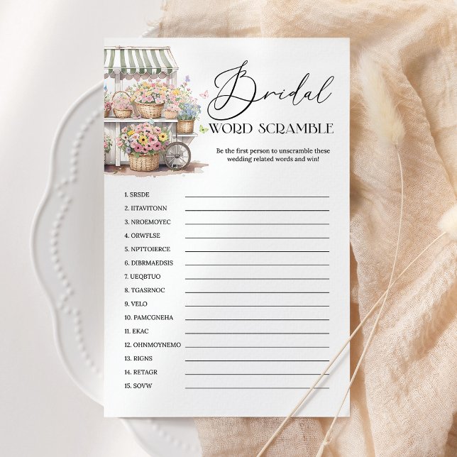 Palavra Scramble Do Jogo De Chá de panela De Merca (Criador carregado)