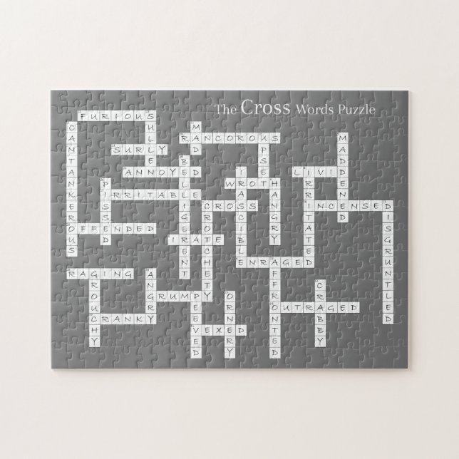 Palavras cruzadas Quebra-cabeça Semântica Cinza Hu (Horizontal)