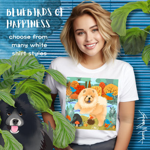 PALAVRAS DE FELICIDADE Chow Camisas Brancas