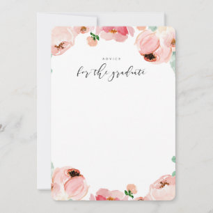 Palavras de graduação de cartões de conselho