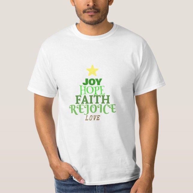 Palavras de Natal T-Shirt (Frente)