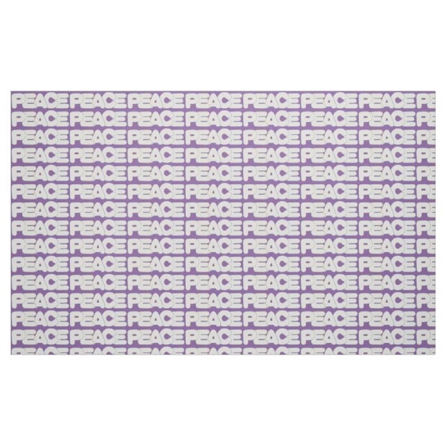 Palavras de paz, Letras brancas descritas, Tecido  (Fat Quarter)