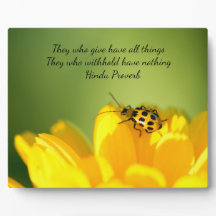 Palavras de Sabedoria Placa de Tabletop com Easel