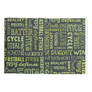 Palavras do quadro do jogo de softball de