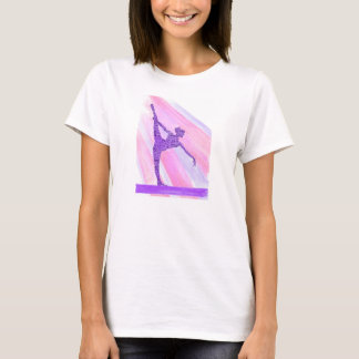 Palavras encorajadoras do t-shirt da ginástica das