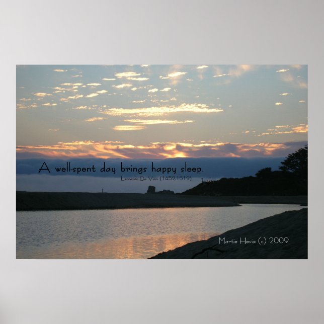 Palavras Famosas: Sono - Carmel Sunset - Poster (Frente)