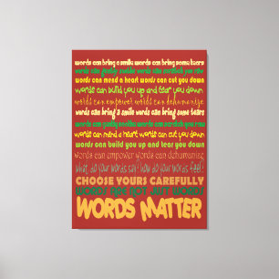 Palavras importam a Canvas