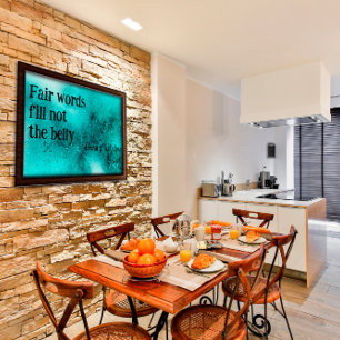 Palavras justas enchem Poster irônico da cozinha d