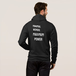 Palavras Mínimas. Poder Máximo – Moletom Masculino