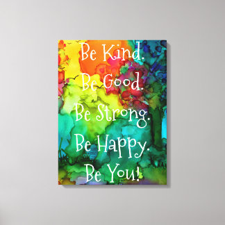 Palavras motivacionais e inspiracionais Canvas 18X