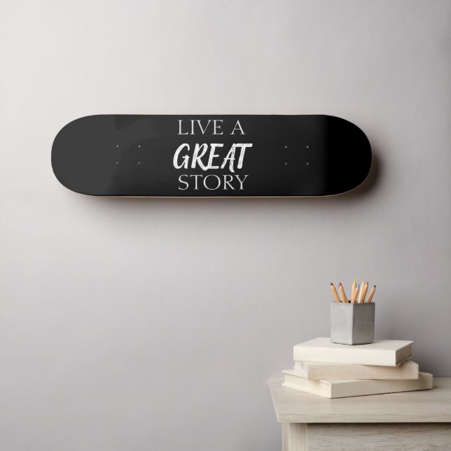 PALAVRAS POSTIVAS DE skate VIDA DO EXCELENTE (Arte de parede (Horz))