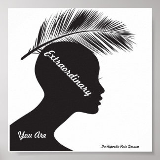 Palavras-Prima Poster de Salão Dressador de Cabelo