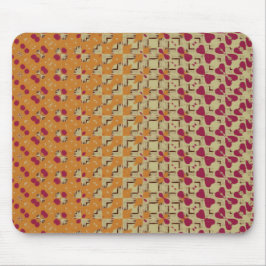 Pale Orange and Pink Mouse pad