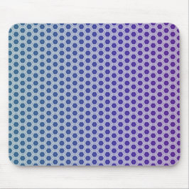 Pale Purple and Teal Hexagons Mouse Pad