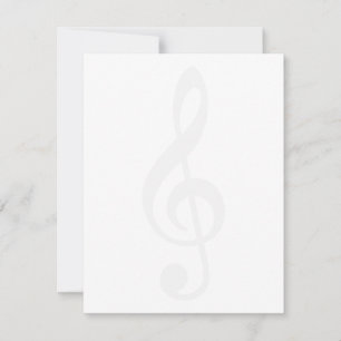 Pale Treble Clef