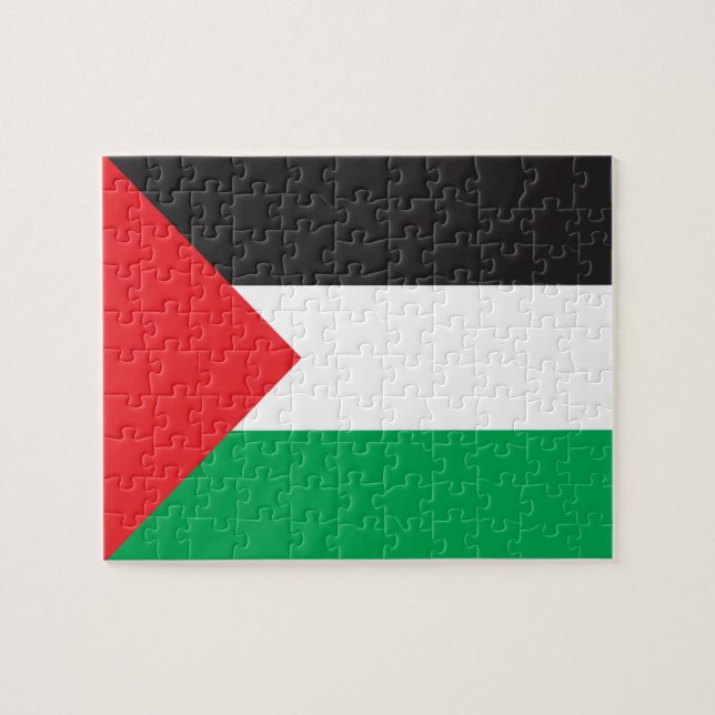 Palestina Flag Jigsee Quebra-cabeça (Horizontal)