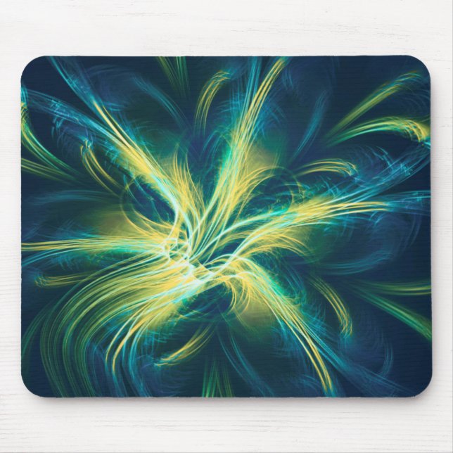 Paleta Azul Fractal do Mousepad (Frente)