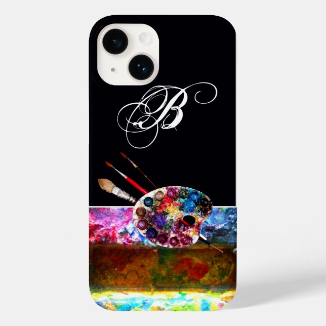 PALETA DE COR ARTISTA E BRUXAS MONOGRAMA Preto (Verso)