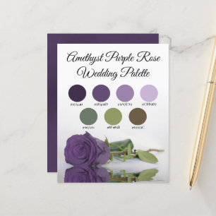 Paleta de Cores de Casamento de Rosa Roxo Ametyst