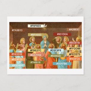 Paleta de Cores para Cartão Postal de Pentecostes