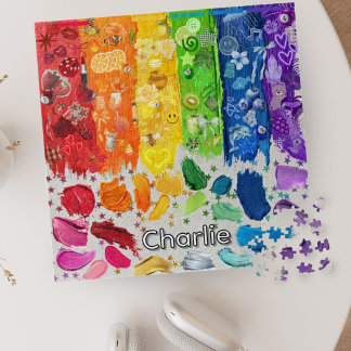 Paleta de Tinta Personalizada Quebra-Cabeça Arco-Í