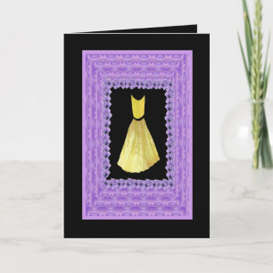 Palhaço AMARELO de Convite BRIDESMAID e Trim.