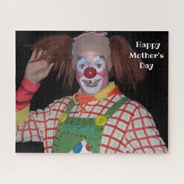 PALHAÇO FELIZ NO DIA DAS MÃES  QUEBRA-CABEÇA (Horizontal)