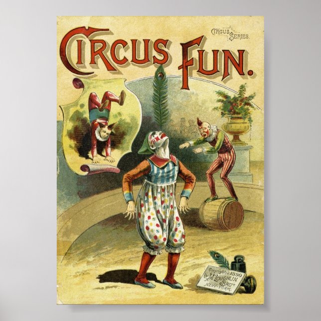 Palhaços de Diversão de Circo - Poster de Circo Vi (Frente)