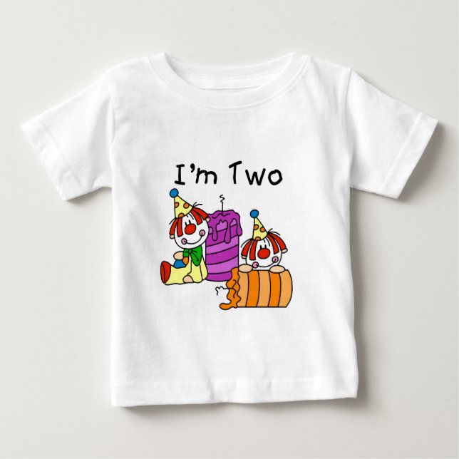 Palhaços e velas do camiseta e os presentes do (Frente)