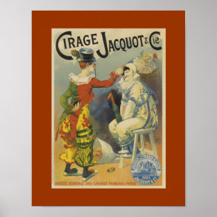 Palhaços Jacquot Vintage Art Poster