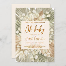 Palhaços secos lunária Chá de fraldas convite