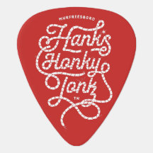 Picareta vermelha da guitarra de Tonk do Honky de