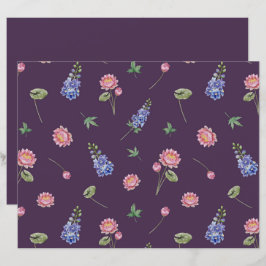 Palhetas de Nascimento Larkspur Water Lily Scrapbo