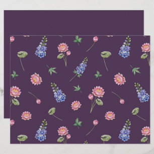 Palhetas de Nascimento Larkspur Water Lily Scrapbo