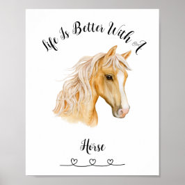Palimino Horse Wall Art Poster