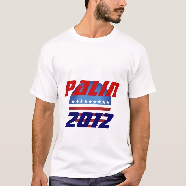 Palin 2012 homens, camisa das senhoras T (Frente)